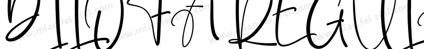 DILOFA REGULAR字体转换